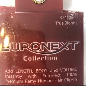 Euronext blonde clip in extensions